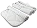 Premium Changing Pad Liners [4-Pack] - SuncoastBaby’s Washable, Absorbent, Extra-Soft/Comfy, Thick-Padded Cotton Liner with Waterproof, Non-Slip Backing (Reusable/Eco-Friendly, Portable, Dryer Safe)