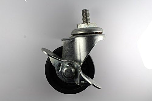 2 screw 8 inch wheels with brake casters wire port sofa furniture pulley wheel wear-resistant