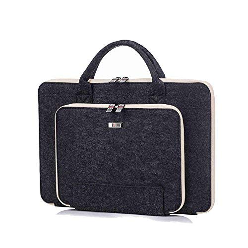 Bolsa de Poliéster para 15 Pulgadas Funda Protectora para Portátiles/Bolso Multiuso Impermeable Ordenador Portátil Caso Ultrabook para Acer/ASUS / DELL-Negro1