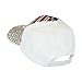 USA Bling Baseball Cap, Sparkle Rhinestone American Flag Hat, Adjustable Size (White)