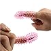 AHDAHD Ms. Massage Finger Crystal Set of Three Tri-Color G-Point Toy Finger Set Condoms