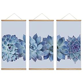 wall26 Hanging Poster with Wood Frames Beautiful Green...