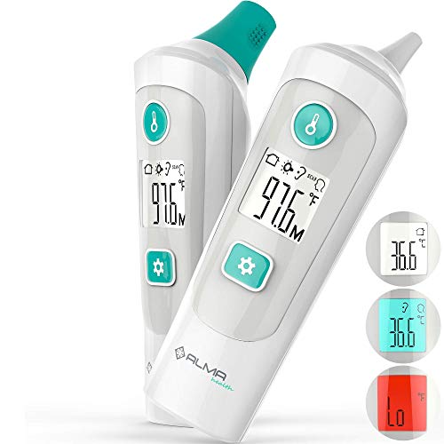 Forehead Thermometer - Thermometer for Fever - Ear Medical Digital Infrared Temporal Thermometer Best for Baby, Kids and Adults