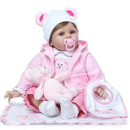 Amazoncom Pinky 22 Inch 55cm Reborn Baby Girl Dolls