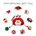 PUPTECK 9 PCS Christmas Cat Toys Set - Cat Collar, Soft Ball, Catnip Bag, Pet hat, Plush Toys, Crinkle Ball, Red Bow