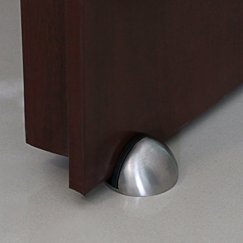 Floor Doorstops Door Stopper, 10 Pcs Stainless Steel With Rubber Safety