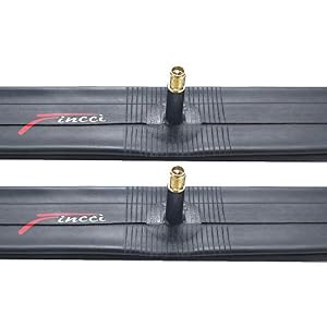 Fincci Pair 700 x 18c 23c 25c 48mm Schrader Valve Inner Tubes for Cycle Race Road Touring Bicycle Bike (Pack of 2)