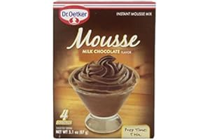 Dr. Oetker Milk Chocolate Mousse Mix, 3.1-Ounce (Pack of 6)