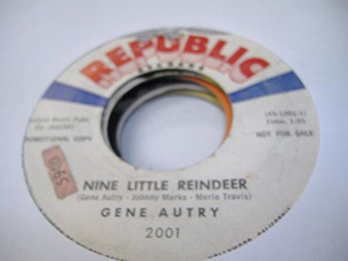 Buon Natale Gene Autry.Gene Autry 45 Rpm Nine Little Reindeer Buon Natale Amazon Com Music