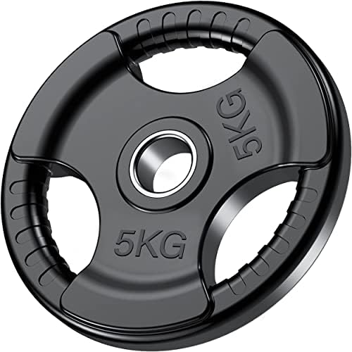 SKY LAND Fitness Olympic Weight Plates with Rubber Finish