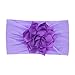 QandSweet Baby Girl's Headbands Newborn Bows Soft Nylon Head Wraps for Photograph (Mixed 6 Pack)