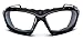 Oversized Choppers Men's Sport Padded Motorcycle Bikers Sunglasses, Black | Clear, One size fits most