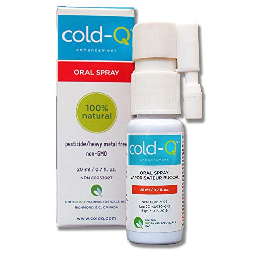 cold-Q/natural cold and flu remedy/shortens the duration/immune enhancing/safe medicinal herbs designed to help your body fight off a common cold or flu / 0.7 fluid ounce mouth spray