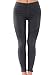 LAINAB Womens Casual Side Zipper Low Waist Pull On Leggings Ankle Pants Black M