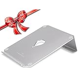 Laptop Stand, Jbonest Notebook Adjustable Stand Holder Portable Aluminum Cooling Docking Station for Macbook iPad (Silver)
