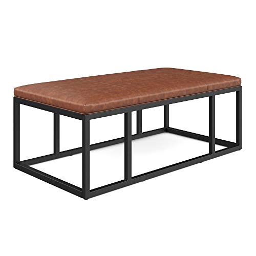 Nathan James Doxa Modern Industrial Coffee Table Wood in with Metal