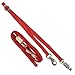 Intrepid International Durable and Secure Nylon Cross Ties, Adjustable 40-75 inches, Crossties for Horses, Horse Tie Down with Panic and Breakaway Snap, Attaches to Halter, Red