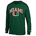Elite Fan Shop Miami Hurricanes Long Sleeve Tshirt Varsity Green - XXL