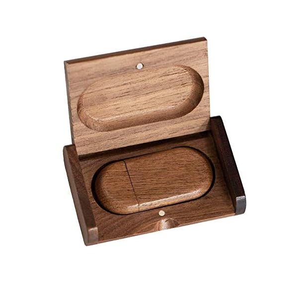 USB-Stick, 32 GB, aus Holz, oval, mit Geschenkbox, USB3.0, JBOS Holz, 32 GB, Gig-Stick Thumb Drive Jump Drive für…
