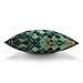 Moslion Mermaid Pillow Cases Decorative with Sequin Teal Mermaid Scales Throw Pillow Covers 18