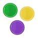 Party Essentials Hard Plastic 40 Count Round Party/Dessert Plates, 6-Inch, Mardi Gras Mix, Green/ Purple/ Yellow