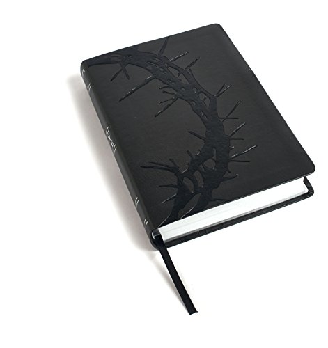 HCSB Large Print Personal Size Bible, Charcoal LeatherTouch