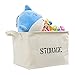 Lukher Cotton Storage Basket Bin and Organizer with Handles for organizing the Nursery,Beauty Products,Office Supplies,Gift Baskets,Baby Toys,Kids Toys,Baby Clothing