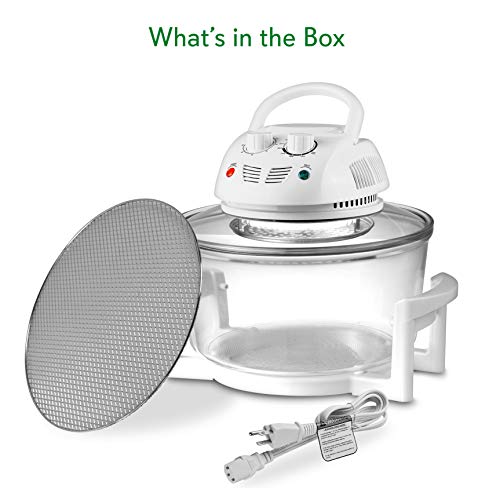 NutriChef Air Fryer, Halogen Infrared Convection Oven Large 13 Quart