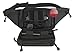 Mens Black Gun Pistol Pouch Carry Concealment Concealed Large Tactical Nylon Fanny Pack with Large Key Ring Carabiner