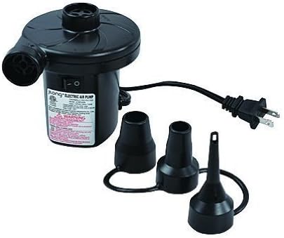 Portable Electric Air Pump for Inflatables - 220/110 Volt Ac Quick-fill Design with Three Nozzles