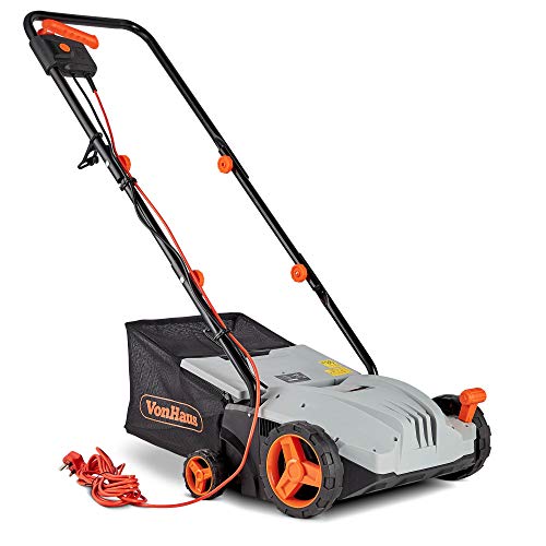 vonhaus 2 in 1 electric lawn scarifier
