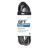 6 Ft Outdoor Extension Cord - 16/3 Heavy Duty Black Cable