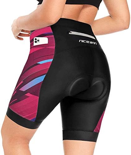 Women's high waisted padded cycling shorts Clearance