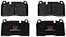 TRW Automotive TPC1663 Disc Brake Pad Set for Audi Q5: 2013-2017 Front, black
