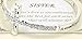 JNX Sisters Love Engraved Cross Stretch Bracelet Inspirational card A sisters love is unconditional