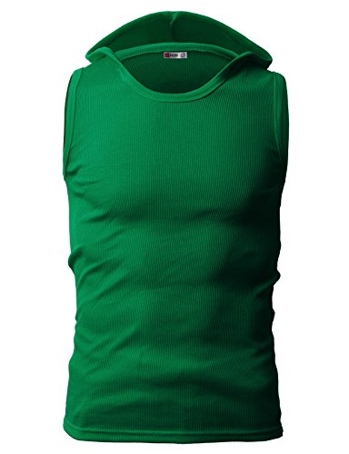 image for H2H Mens Suitable for gym wear Active Wear Hooded Sleeveless T-shirts 