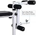 Bonnlo Adjustable Weight Bench, Multi-Function Workout Bench with Leg Extension and Leg Curl, Folding Incline Decline Heavy Duty Exercise Bench for Office, Home and Gym