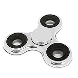 Spinners Chromed Finger Toy Stress Reducer Fidget Spinner, Silver