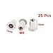 Saim Carbon Steel M6 Threaded Flat Head Insert Rivet Nut 6mm (25 Pcs)
