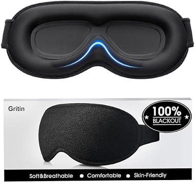 3D Schlafmaske für Seitenschläfer Upgrade Atmungsaktive Schlafbrille