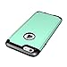 iPhone 6s Plus Case, LUVVITT [Ultra Armor] Shock Absorbing Case Best Heavy Duty Dual Layer Tough Cover for iPhone 6/6s Plus Black/Teal Mint Green