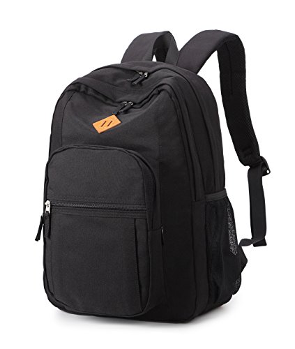 Abshoo Classical Basic Womens Travel Backpack For College Men Water Resistant Bookbag (Black) (Best Water Resistant Backpack)