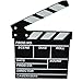 Yamix Clapboard, Wooden Clapboard Director Film Movie Cut Action Scene Slateboard Clapper Board Slate - Black S
