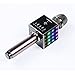 Portable Wireless Karaoke Microphone with LED Light, Mini Handheld Cellphone Karaoke Player Built-in Bluetooth Speaker, H8 Karaoke MIC Machine for Home KTV By IMMOSO (Gun Color)