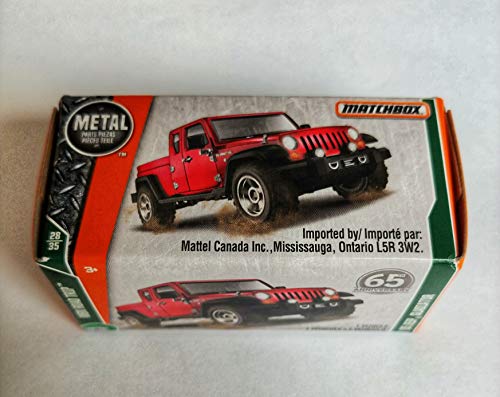 Matchbox 2018 Power Grabs - MBX Road Trip - '05 Jeep Gladiator - Red in Sealed Box #28 35