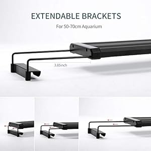 JOYHILL Illuminazione per Acquario, Plafoniera LED Acquario Dolce, Lampada LED per Acquario Luce Acquario 50-70cm