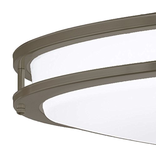 LB72134 LED Flush Mount Ceiling Lighting Oval, Oil Rubbed Bronze, 32