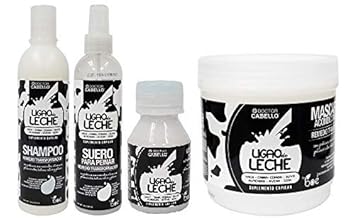 Ligao De Leche Suero Para Peinar Hair Care (4pcsCOMBO-SH&LEAVE-IN&MASK&SHOT)
