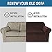 H.VERSAILTEX Stretch Velvet Loveseat Covers for 2 Cushion Couch Covers for Living Room Sofa Covers Slipcovers with Non Slip Straps Bottom, Ultra Thick Comfy Velour (Width 58