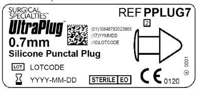 PPLUG7 UltraPlug Silicone Punctal Plugs, 2 per Box
